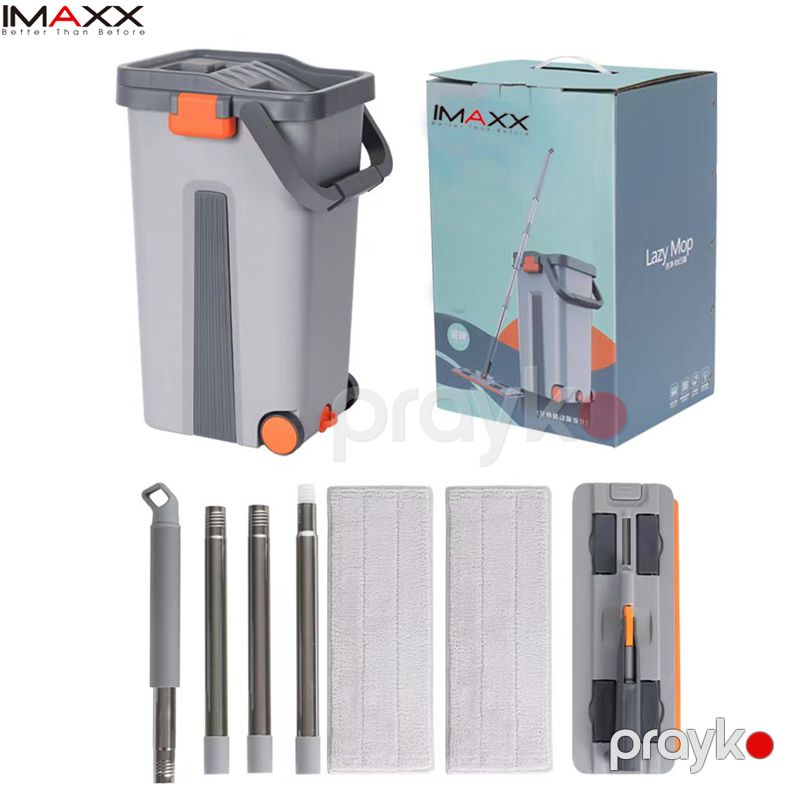 Imaxx - Mop 360° Düz Mop və Vedrə Dəsti Quru Sıxma və Çoxfunksiyalı Yuma — Mallar, Bakı (6)