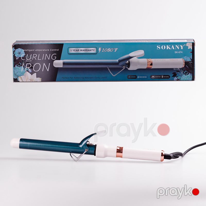 Sokany Tənzimlənən Temperaturlu Professional Saç Feni Sokany SK-674 Buruq Fen diametri 25 mm metal Buruq Ütü — Fən, Bakı (2)