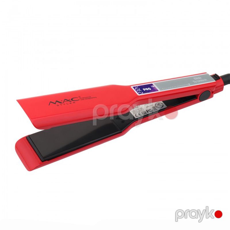 2-si 1-də Professional LED Saç Düzləşdiricisi MAC Titan Üzlüklü Saç Düzləşdirici Professional Hair Straightener mc 2028 — Fən, Bakı (2)