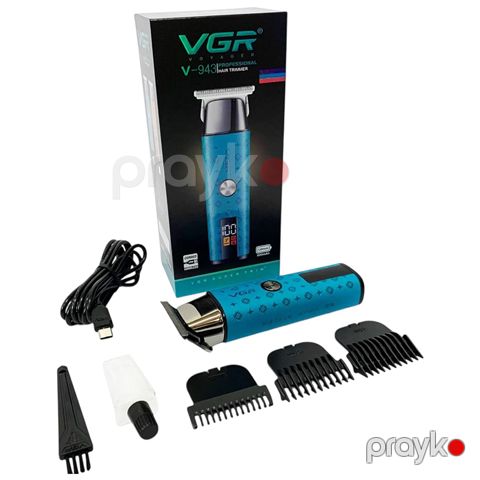 Kişilər üçün VGR V-943 Professional Saç Kəsici 100 Dəqiqəlik İşləmə Müddəti və Turbo Rejimi ilə Dəqiq T-Bıçaq Kəsimi — Bakı