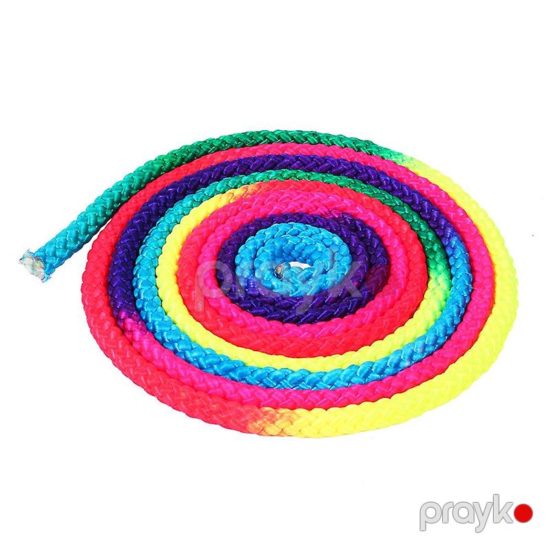 Gimnastika Aerobika Atlama İpi İplə Ritmik Tullanma Məşqləri Fitnes Və Bodibildinq Üçün Uygun Göy Qurşağı Bədii Gimnastika İpi — İdman, hobi, istirahət, Bakı (2)