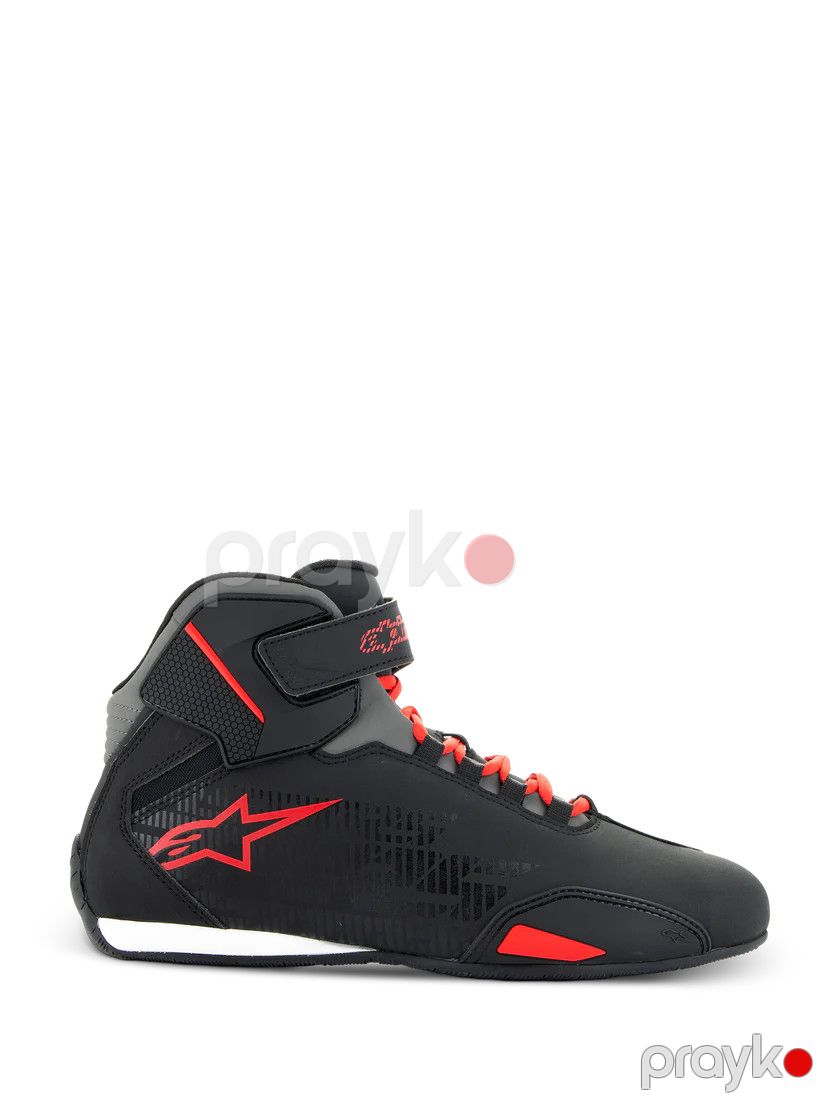 Motosikl çəkmələri Alpinestars 1303 11.5, dəri, qara/qırmızı, ölçü 45 — Mallar, Bakı (2)
