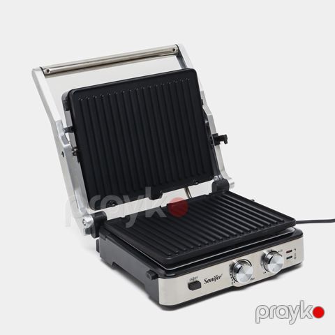 Sonıfer SF-6152 Çoxfunksiyalı Elektrikli Toster Qril Sandviç Biftek İzgaralar Hazırlayıcı Toster İkitərəfli Qızdırılabilən Toster 2000W — Bakı