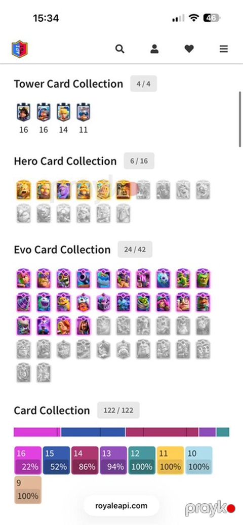 Clash Royale hesabı – RoyaleAPI statistikaları ilə - Qüllə Skini — Bakı