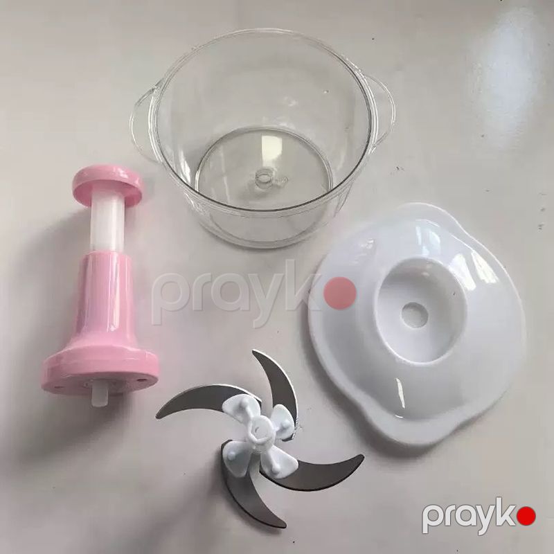 2L Əl ilə Soğan Doğrayıcı Tərəvəz Üyüdücü, Ət, Meyvə və Tərəvəz doğrayıcı Paslanmayan Polad Bıçaqlı doğrayıcı əl blenderi — Ev texnikası, Bakı (5)