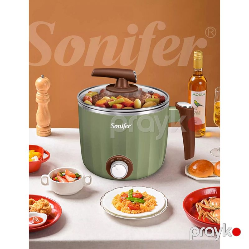 Sonifer SF-1503 Çoxfunksiyalı Elektrikli Qazan 600W İsidici Elektrikli Qazan — Qablar və mətbəx əşyaları, Bakı (2)