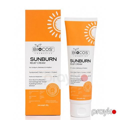Biocos Sunburn Relief Cream – Günəş Yanığı Üçün Sakitləşdirici Krem 80 q — Bakı