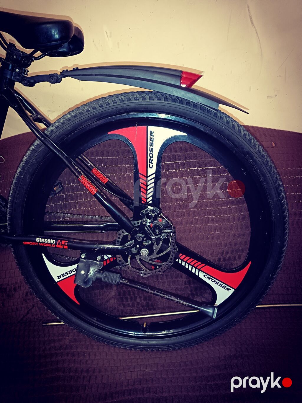 Crosser dağ velosipedi - Brend/model: Crosser - Rəng: qara-qırmızı-ağ — Dağ velosipedləri, Xırdalan (4)
