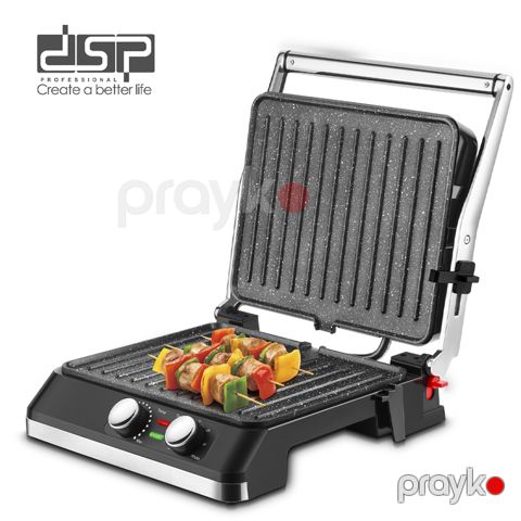 DSP KB 1114 - Toster Elektrik Qril Steyk Tərəvəz və Sendviçlər üçün 2200 Vt Gücündə Paslanmayan Polad — Bakı