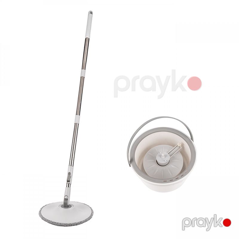 Yüksək Keyfiyyətli Fırlanan İkili Paspaslı Vedrə 5L Mikrofiber Parça Döşəmə Mopu 126 sm Paspas Dəsti — Mallar, Bakı (6)