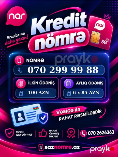 Nar nömrə – (070) 299-99-88 — Xırdalan