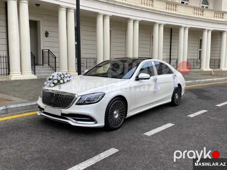 Mercedes S class Long Maybach, 2020 il — Minik avtomobili icarəsi, Bakı (4)