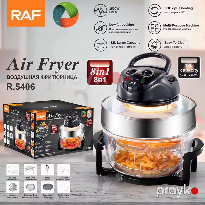 RAF R.5406 Çoxfunksiyalı Airfryer Hava Fritöz Elektrikli Qızardıcı 3500W — Digər mətbəx texnikası, Bakı (4)