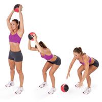 Fitness topu reabilitasiya məşqi üçün kiçik praktik 1kq pilates topu məşq topu — Fitness və yoqa, Bakı (6)