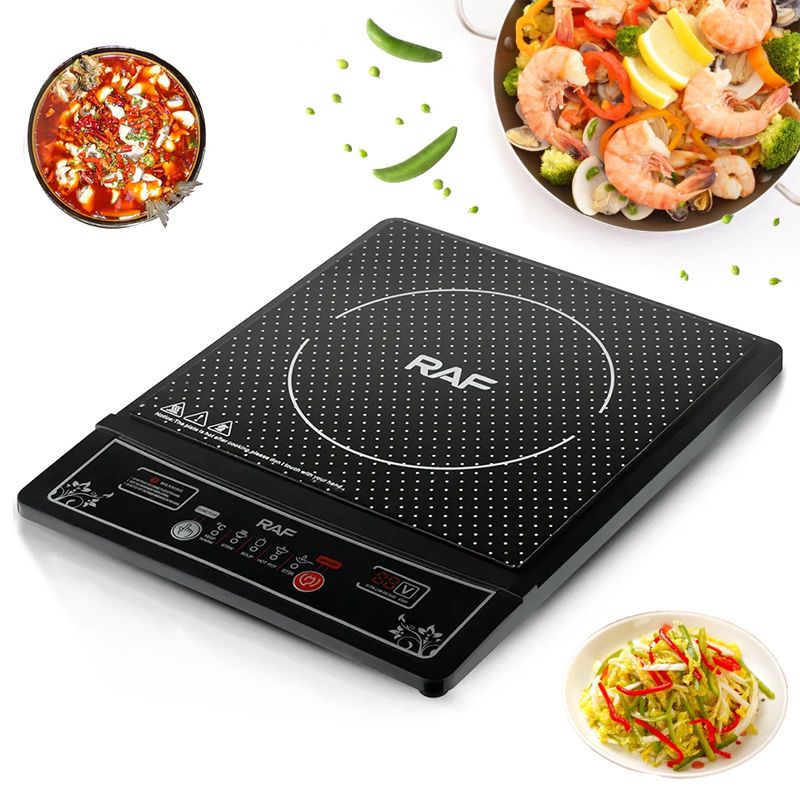 Raf R.8015 İnduksiyalı Soba 1 Ocaqlı LED Ekran 2000w İnfraqırmızı soba RAF Rəqəmsal elektrikli pilete — Plitələr, Bakı (3)