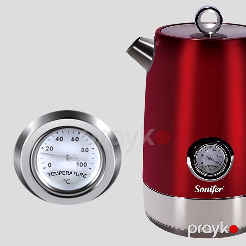 Sonıfer SF-2086 Çoxfunksiyalı Elektrikli Çaydan Paslanmaz Polad Elektrikli Çaydan Kettle 2200 W — Elektrik çaydanları və termoslar, Bakı (2)