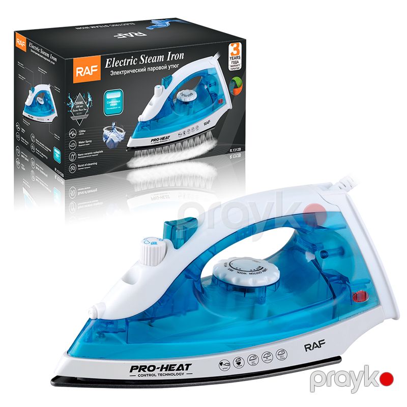 RAF R.1312B - Buxarlı Ütü, 1200W Güc, Kompakt Dizayn, Keyfiyyətli Presləmə, Ütü — Ev texnikası, Bakı (5)