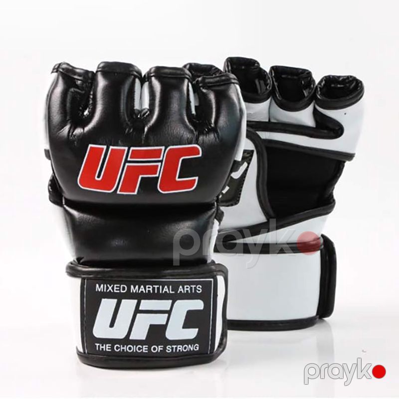 UFC MMA Əlcəyi Sparring Cage Döyüş Əlcəyi Barmaqsız Muay Tay, Boks Dəri Əlcək Qara Rengli Boks əlcəyi — İdman, hobi, istirahət, Bakı (4)