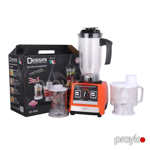 Dessını DS-9999 3-ü 1-də Blender Üyüdücü Və Şirəçəkən Başlıqları İlə Yüksək Keyfiyyətli 5500W Güclü Böyük Tutumlu Blender — Bakı