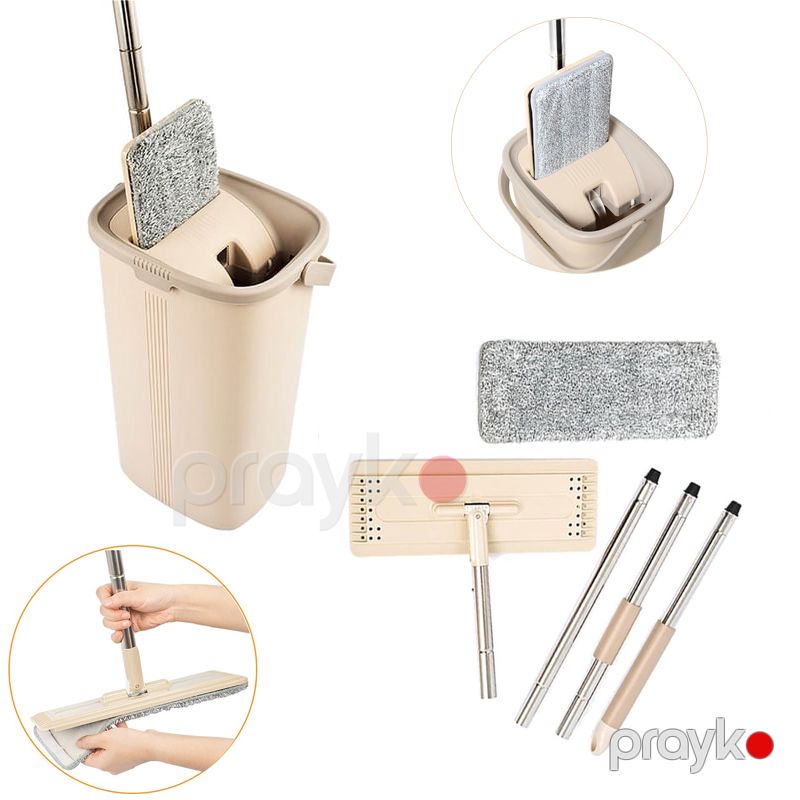 Yeni Düzbucaqlı Döşəmə Təmizləyici Dəsti Moda Hijyen UP-700 UP700 Krem Spin Mop 6.5 L Döşəmə Divar Üçün Mop Kova Seti — Mallar, Bakı (5)