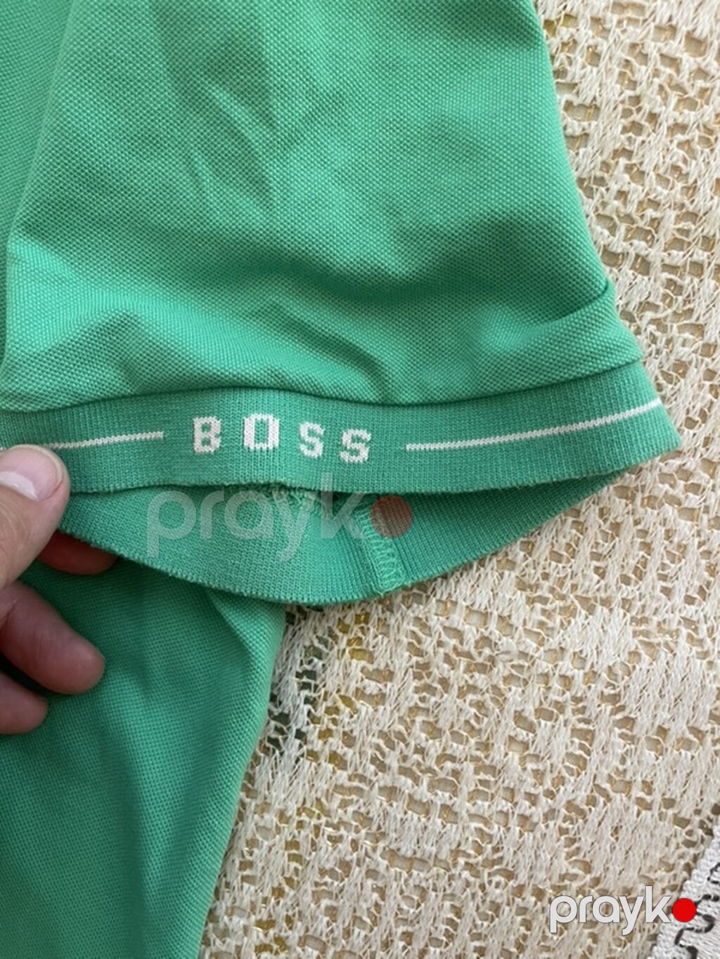 Boss kişi polo köynəyi, original - Rəng: açıq yaşıl/mentol - Kəsim — Futbolka və polo, Bakı (3)