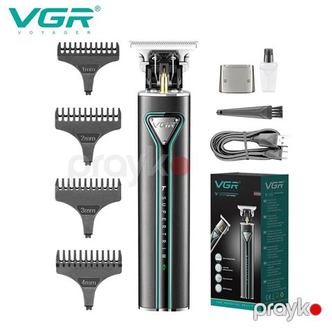VGR T9 Kişi Saç Kəsmə Makinası Professional Saç Düzəldici Metal Saç Kəsmə Maşını LED Ekran Kişilər Üçün Elektrikli Bərbər Kəsici — Bakı