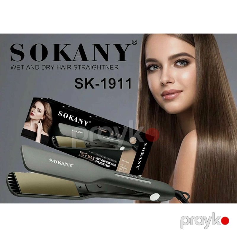 Sokany SK-1911 Saç Düzləşdirici Fen Saç Şəkilləndirici Fen Ütü Feni — Fən, Bakı (6)