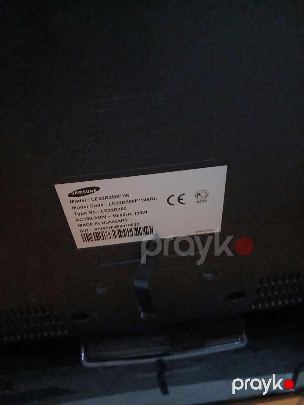 Samsung 32" LCD TV – Model: LE32B350F1W (Model Code: LE32B350F1WXRU) — Televizorlar, Bakı (3)