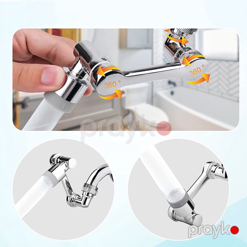 Universal 180° Fırlanan 2 Funksiyalı Su Kranı Filter Kran Funksional Mətbəx Vanna Otağı Kranı — Mallar, Bakı (2)
