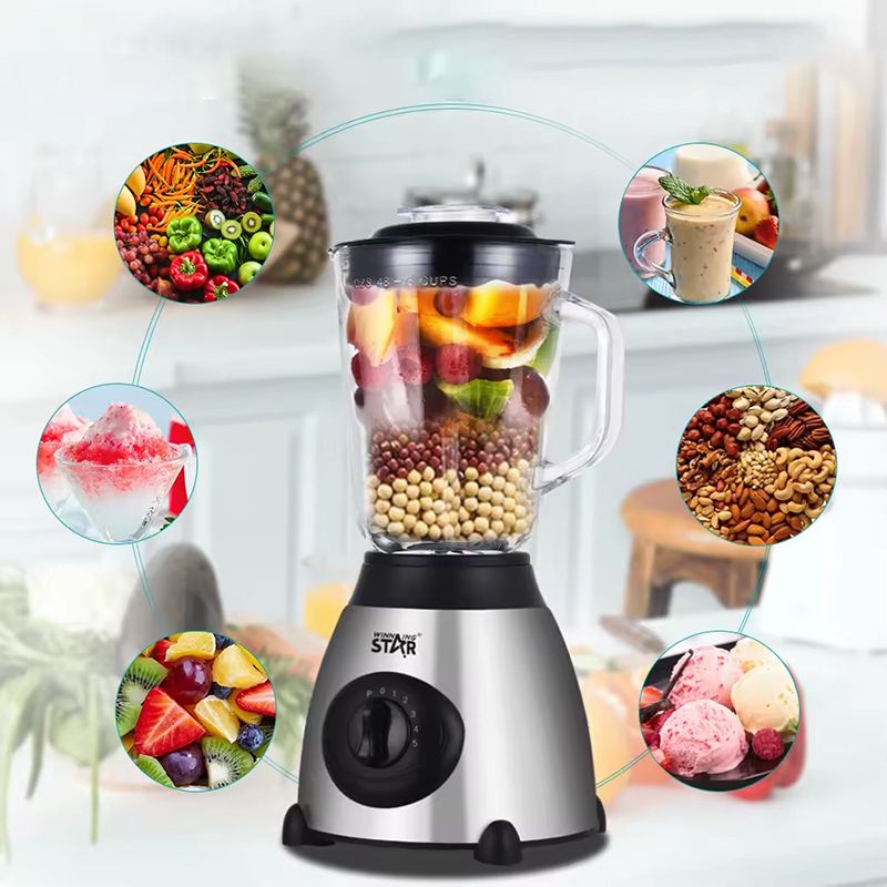 Wınnıng Star ST-5572 Çoxfunksiyalı Blender 2-si 1 Arada Üyüdücü Blender 350W Gücündə — Blenderlər, xırdalayanlar və mikserlər, Bakı (3)