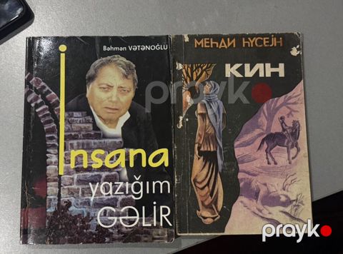 Müxtəlif janrlarda kitab toplusu Satışda azərbaycan, rus və türk — Bakı