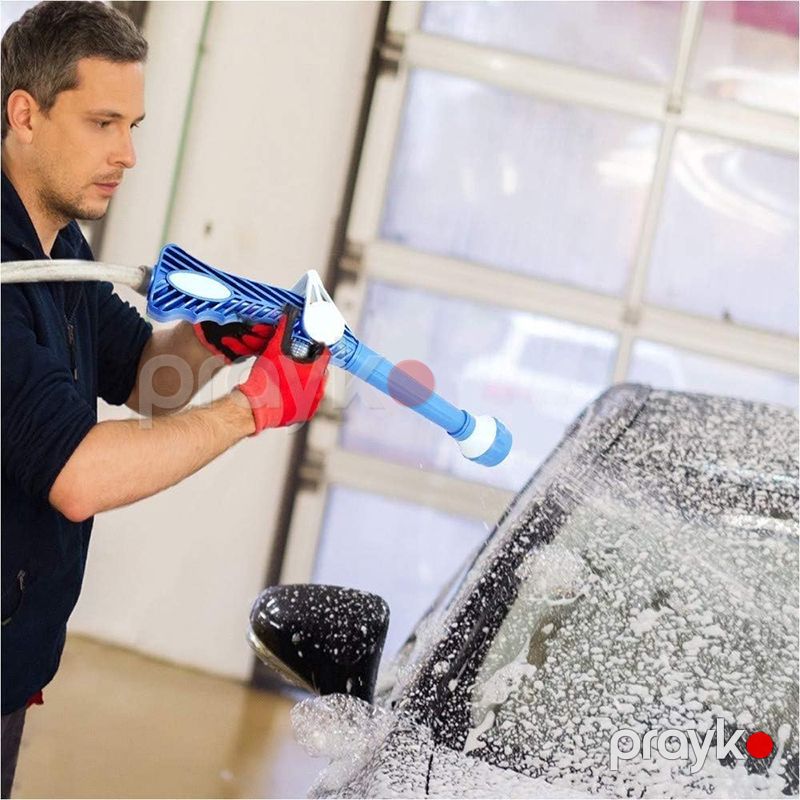 Təzyiqli Avtomobil Yuyucu Lances 8 in 1 Çoxfunksiyalı Tənzimlənən Köpük Silah Bağ Ev Üçün Təziqli Su Şlankı Güclü Nozzle Plastik Şlank — İdman, hobi, istirahət, Bakı (5)