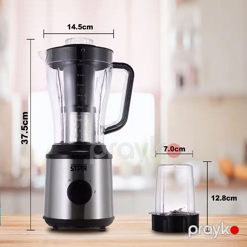 Winning Star ST-5504 Çoxfunksiyalı Blender Yüksək Keyfiyyətli Üyüdücü Başlıqlı Blender 350W Gücündə — Blenderlər, xırdalayanlar və mikserlər, Bakı (4)