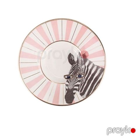 Nəlbəki Porland Wild Life Zebra, farfor, ağ-çəhrayı, 11 sm — Bakı