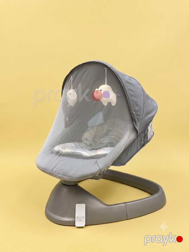 Şezlonq uşaqlar üçün Cool Baby HK82, elektron, 0-12 ay, 12 kq qədər, boz — Mallar, Bakı (2)