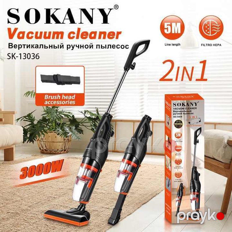 Sokany SK-13036 Simli Tozsoran Şaquli Akkumulyatorlu Əl Tozsoranı — Tozsoran, Bakı (3)