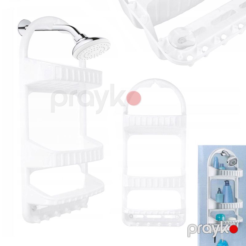Hamam Üçün Saxlama Rəfi Çox Pilləli Saxlama Rəfi Organizer 3 Qatlı Plastik Saxlama Səbəti Rəngli Duş Kadikasi Plastik Asma Rəf — Mallar, Bakı (7)