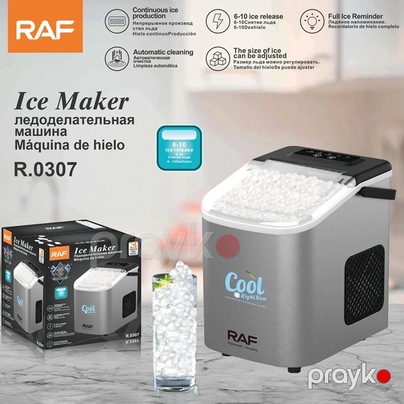 RAF Elektrikli Buz Hazılayan Maşın R.0307 Təmiz Böyük Tutumlu Buz Hazırlamaq Üçün Generator 2litr — Soyuducular, Bakı (6)