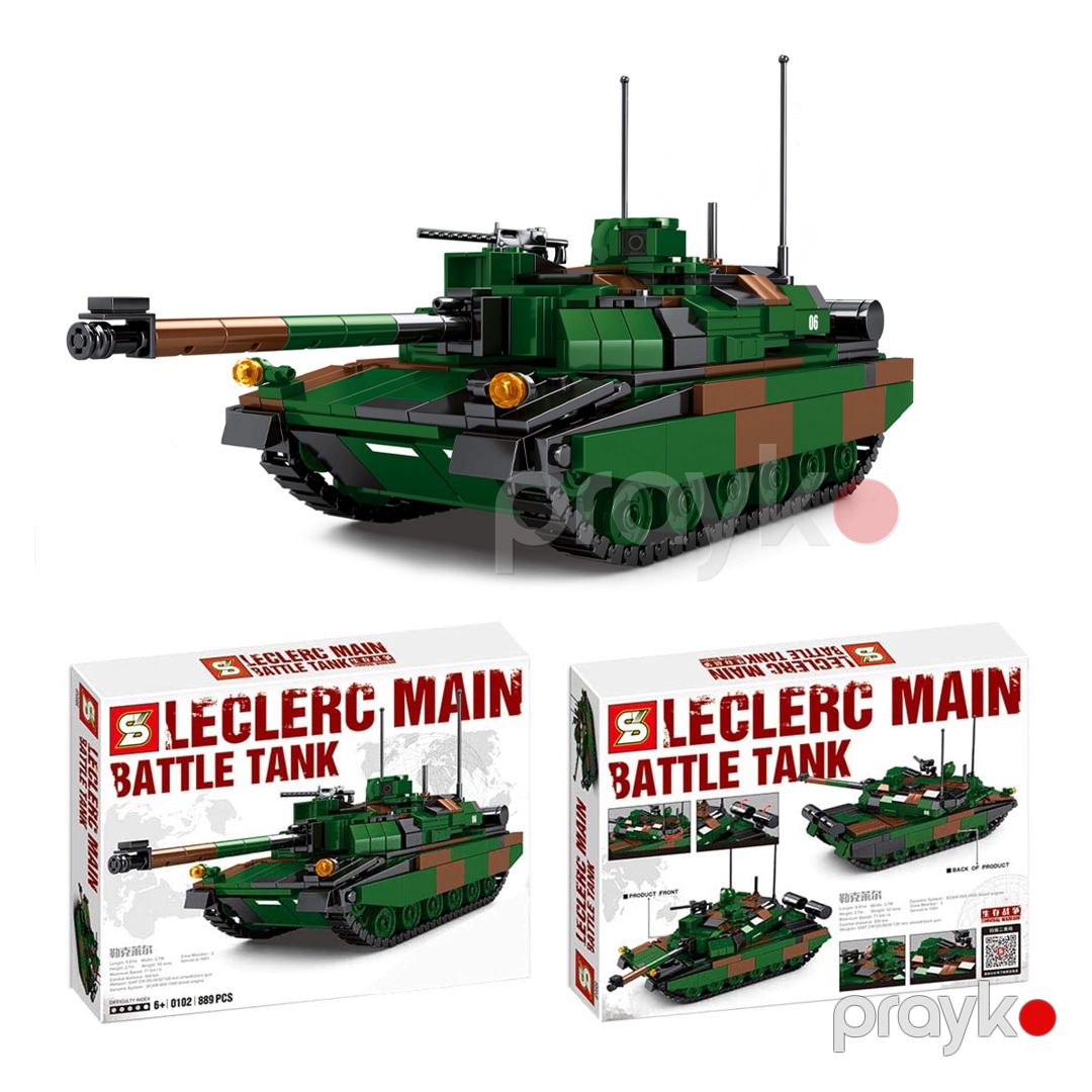 Leclerc Əsas Döyüş Tankı SY0102 Konstruktor Hərbi Tank Blok Kərpicləri 889 ədəd — Oyuncaqlar, Bakı (8)