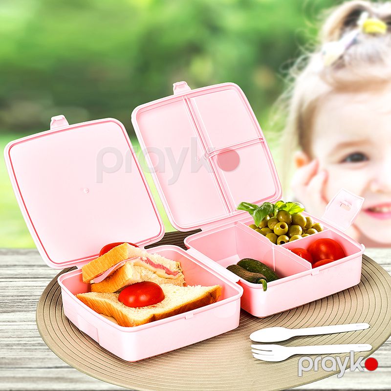 Uşaqlar Üçün Sevinli Qida Saxlama Qabı Pink CM-735 Uşaqlar Üçün Beslenme Çantası Nahar Çantası — Qablar və mətbəx əşyaları, Bakı (3)