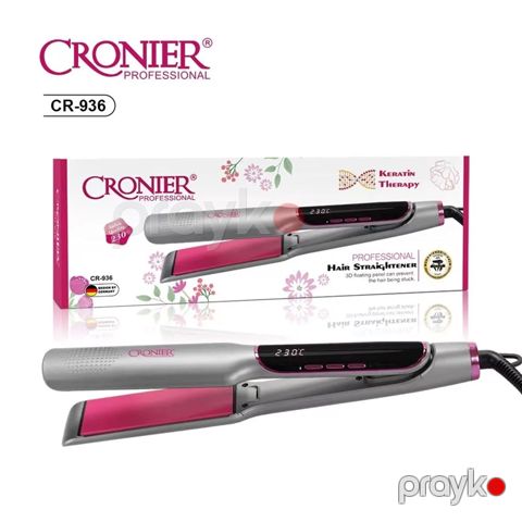 Cronier CR-936 Professional Saç Düzləşdirici Saç Şəkilləndirici Fen Ütü Feni 60 W — Bakı