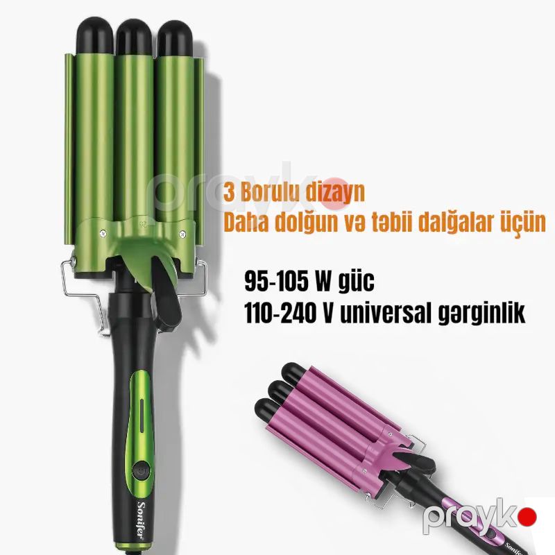 Sonifer SF-9678 Peşəkar Elektrikli Su Dalğası Saçlar Üçün Fen Su Dalğası Feni — Fən, Bakı (2)