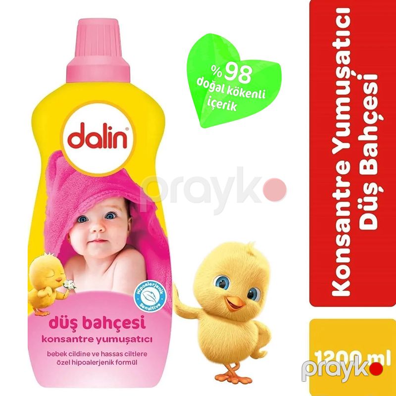 Dalin Konsantre Yumuşatıcı Düş Bahçesi 1200 Ml Çamaşır Yumuşatıcısı Körpələr Üçün Geyim Yumuşadıcı Ətirli Maye Sabun — Gözəllik və səhiyyə, Bakı (2)