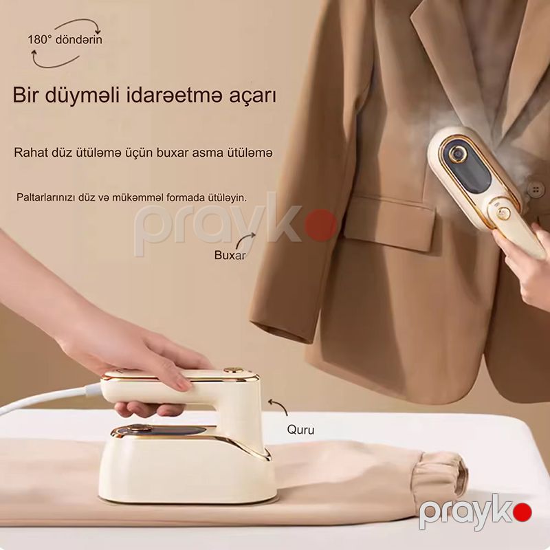 Sonifer SF-9122 Portativ Qatlana Bilən Buxarlı Ütü Yüksək Keyfiyyətli Əl Buxarlı Ütü 1300W — Ev texnikası, Bakı (5)
