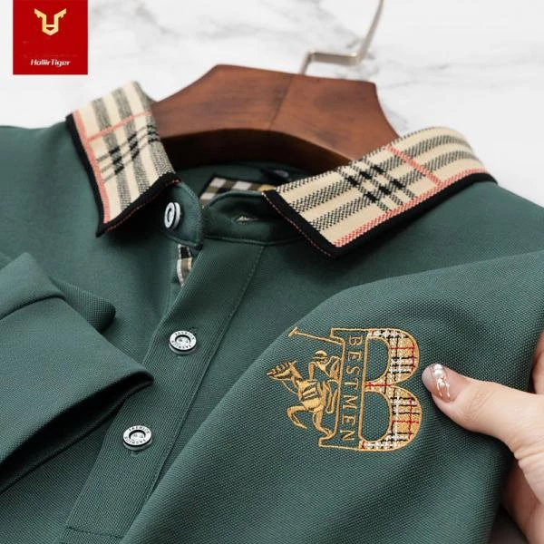 Polo Bestmen pambıq trikotaj uzunqol yaraşıqlı və dəbli kişi köynəyi — Kişi geyimi, Bakı (6)
