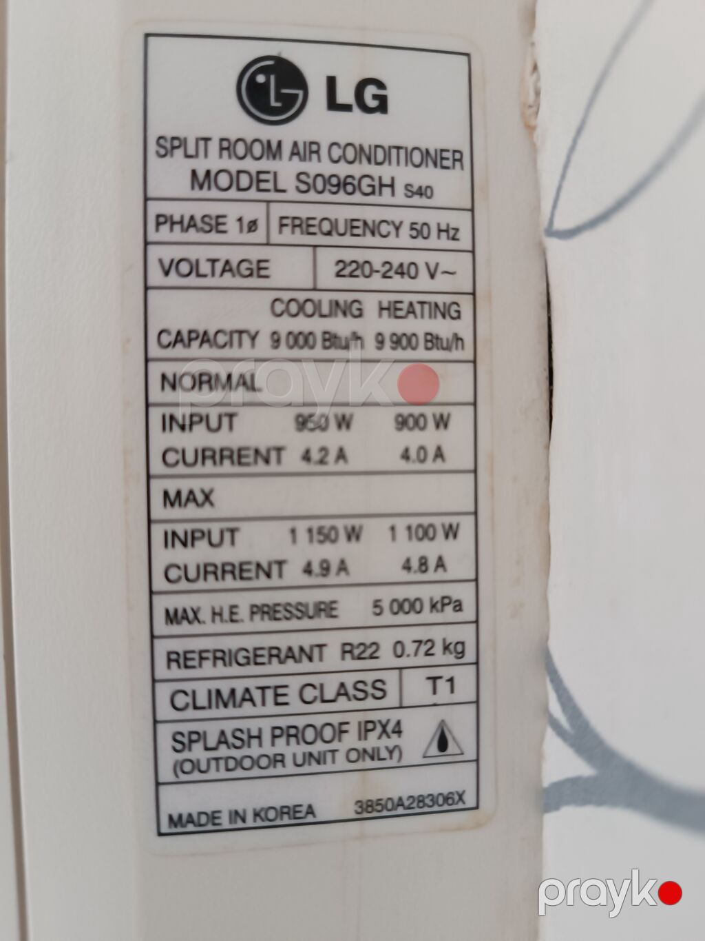 Kondisioner LG, İşlənmiş, 30-35 kv. m, Split sistem — Kondisioner və split-sistemlər, Bakı (2)