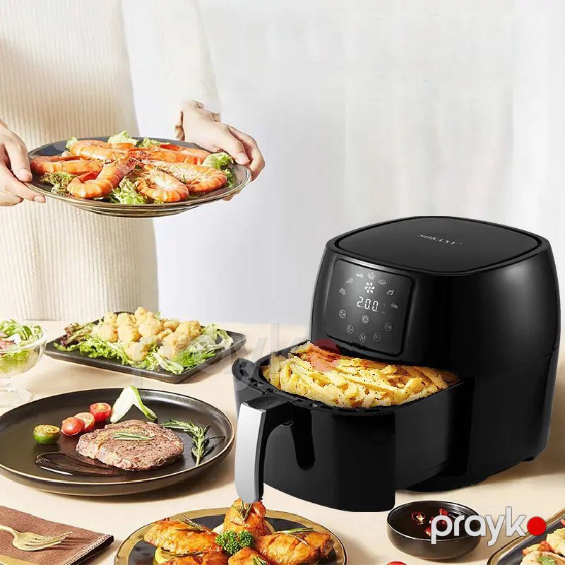 Sokany 5L Yapışmayan Çoxfunksiyalı Rəqəmsal Hava Fritözü Yağsız Bişirmə Özəllikli Sürətli Air Fryer SK-8018 — Digər mətbəx texnikası, Bakı (3)