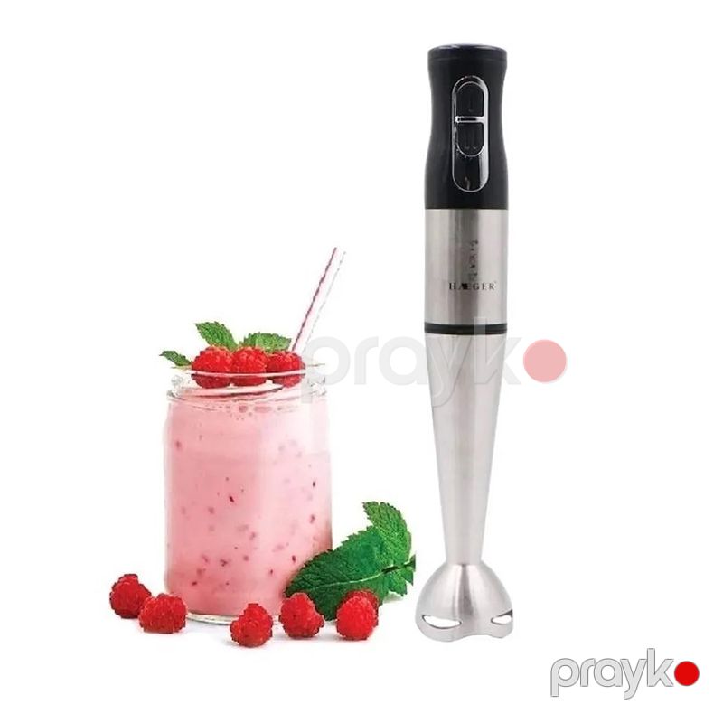 Çoxfunksiyalı Heager Əl Blenderi 700W Gücə Məxsus Paslanmaz Polad Mətbəx Blenderi 2 Sürət Ayarlı Kokteyl Blenderi — Blenderlər, xırdalayanlar və mikserlər, Bakı (2)