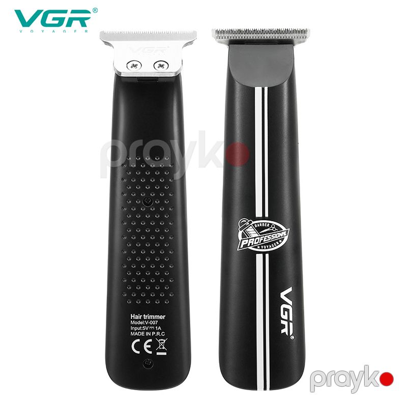 VGR 007 Kişilər üçün Professional Elektrikli Saç Kesmə Makinası USB Şarj Edilən Təraş Makası Metal Trimmer VGR V007 — Usturalar, trimmerler və epilyatorlar, Bakı (7)