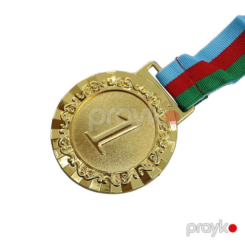 Müxtəlif Idman Oyunları üçün Bayraqlı Medal 1ci 2ci 3cü Yerler Üçün Qızıl Gümüş Bürünc Medal — İdman, hobi, istirahət, Bakı (2)